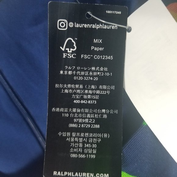 RALPH LAUREN FLORAL DRESS BLUE MULTICOLOR - SIZE 8 - MSRP $265 - NWT - Picture 7 of 7